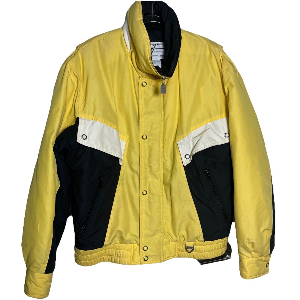 Tyrolia by Head 9207-852 Vintage 90s Yellow Ski Snowboarding‎ Jacket Mens Size M